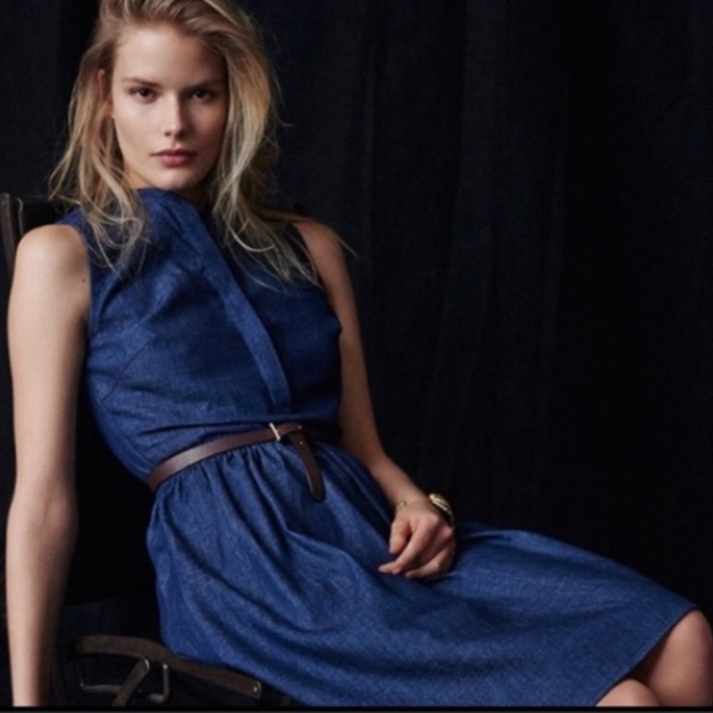 Barneys New York Sleeveless Denim Jean Dress Size Small